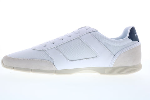 Lacoste Menerva Sport 0120 1 Mens White Mesh Lace Up Lifestyle Sneakers Shoes