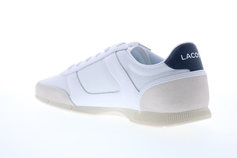 Lacoste Menerva Sport 0120 1 Mens White Mesh Lace Up Lifestyle Sneakers Shoes