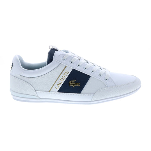 Lacoste Chaymon 0120 1 Cma Mens White Leather Lifestyle Sneakers Shoes