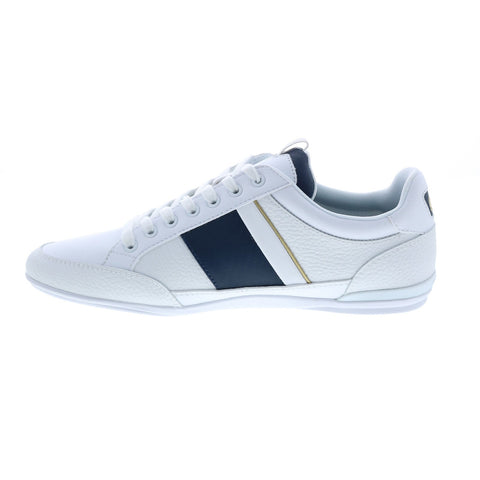 Lacoste Chaymon 0120 1 Cma Mens White Leather Lifestyle Sneakers Shoes