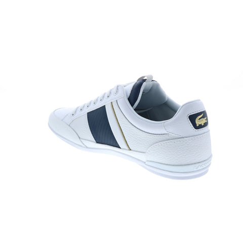 Lacoste Chaymon 0120 1 Cma Mens White Leather Lifestyle Sneakers Shoes