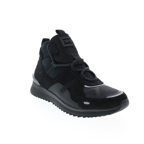 Lacoste Run Breaker 0320 1 Sma Mens Black Suede Lifestyle Sneakers Shoes