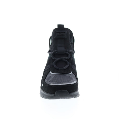 Lacoste Run Breaker 0320 1 Sma Mens Black Suede Lifestyle Sneakers Shoes