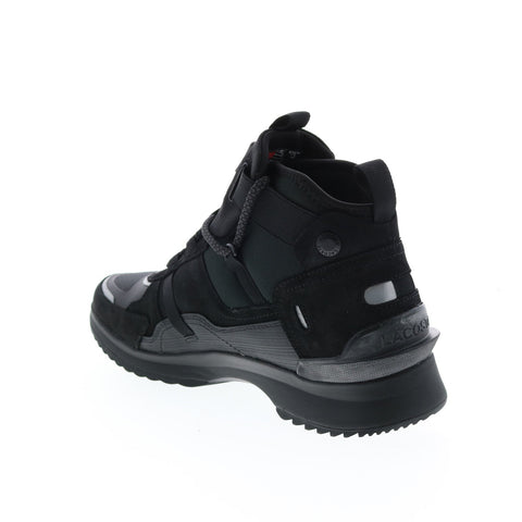 Lacoste Run Breaker 0320 1 Sma Mens Black Suede Lifestyle Sneakers Shoes