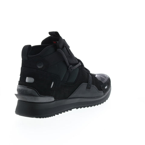 Lacoste Run Breaker 0320 1 Sma Mens Black Suede Lifestyle Sneakers Shoes