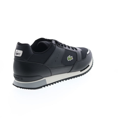 Lacoste Partner Piste 01201 Sma Mens Black Canvas Lifestyle Sneakers Shoes