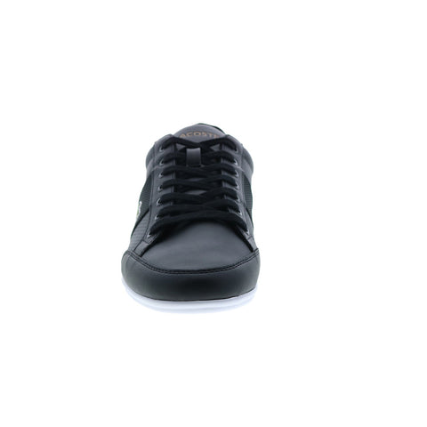 Lacoste Nivolor 0721 1 P Cma Mens Black Leather Lifestyle Sneakers Shoes