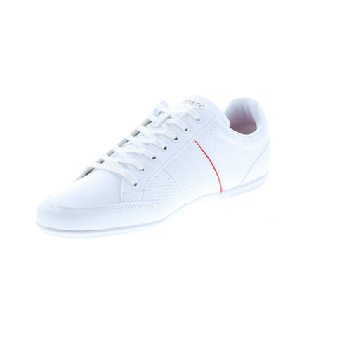 Lacoste Nivolor 0721 1 P Cma Mens White Leather Lifestyle Sneakers Shoes