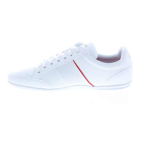 Lacoste Nivolor 0721 1 P Cma Mens White Leather Lifestyle Sneakers Shoes