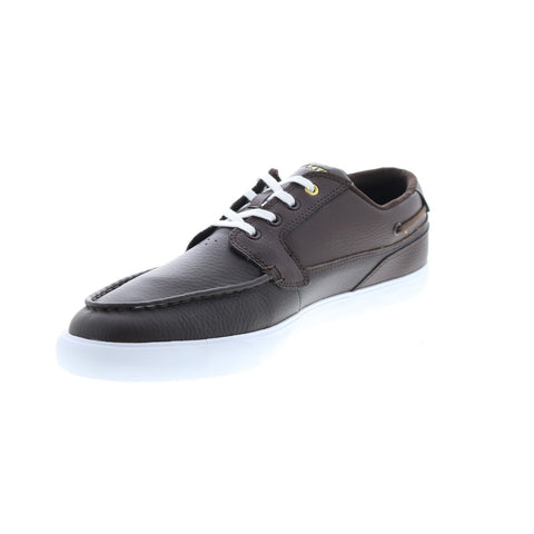 Lacoste Bayliss Deck 0721 1 Cma Mens Brown Leather Lifestyle Sneakers Shoes