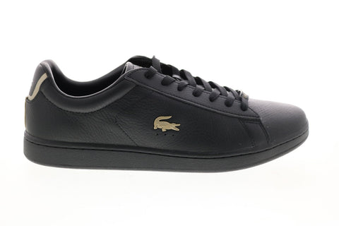 Lacoste Carnaby Evo 0721 3 Sma Mens Black Leather Lifestyle Sneakers Shoes