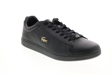 Lacoste Carnaby Evo 0721 3 Sma Mens Black Leather Lifestyle Sneakers Shoes