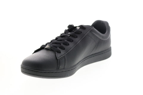 Lacoste Carnaby Evo 0721 3 Sma Mens Black Leather Lifestyle Sneakers Shoes