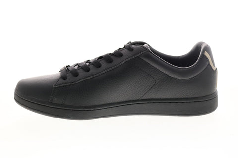 Lacoste Carnaby Evo 0721 3 Sma Mens Black Leather Lifestyle Sneakers Shoes