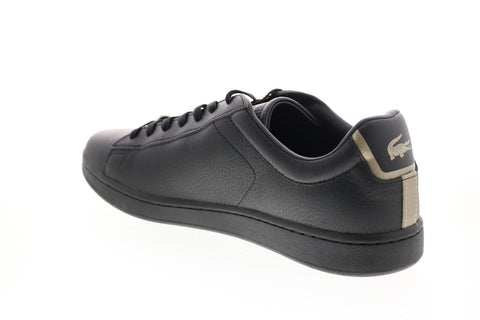 Lacoste Carnaby Evo 0721 3 Sma Mens Black Leather Lifestyle Sneakers Shoes
