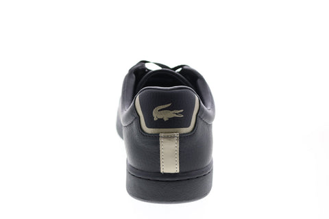 Lacoste Carnaby Evo 0721 3 Sma Mens Black Leather Lifestyle Sneakers Shoes