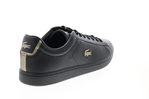 Lacoste Carnaby Evo 0721 3 Sma Mens Black Leather Lifestyle Sneakers Shoes