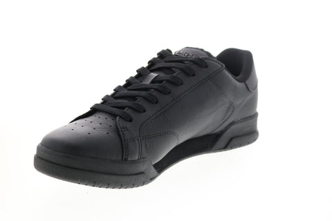 Lacoste Twin Serve 0721 2 Sma Mens Black Leather Lifestyle Sneakers Shoes