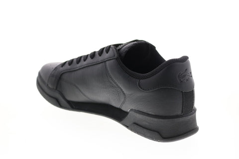 Lacoste Twin Serve 0721 2 Sma Mens Black Leather Lifestyle Sneakers Shoes
