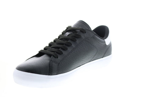 Lacoste Powercourt 0721 2 Sma Mens Black Leather Lifestyle Sneakers Shoes
