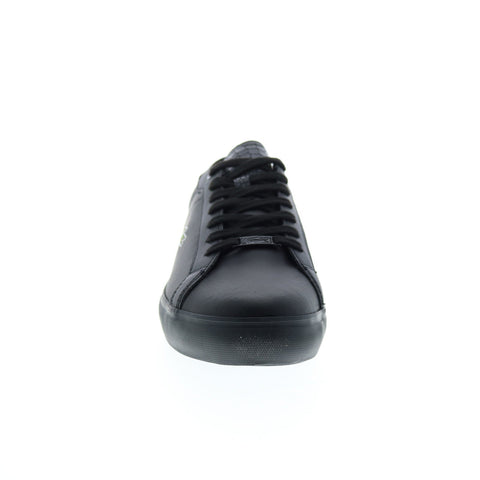 Lacoste Powercourt 1121 1 Sma Mens Black Leather Lifestyle Sneakers Shoes