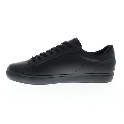Lacoste Powercourt 1121 1 Sma Mens Black Leather Lifestyle Sneakers Shoes