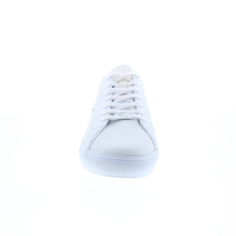 Lacoste Powercourt 1121 1 Sma Mens White Leather Lifestyle Sneakers Shoes