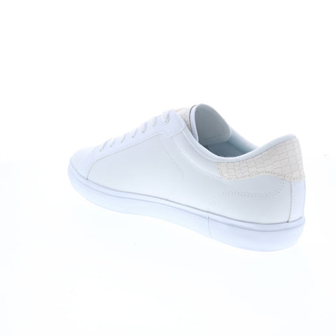 Lacoste Powercourt 1121 1 Sma Mens White Leather Lifestyle Sneakers Shoes