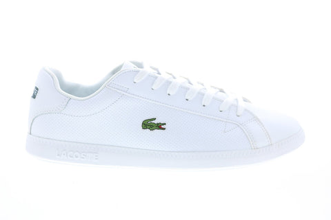Lacoste Graduate 0721 2 Sma Mens White Leather Lifestyle Sneakers Shoes