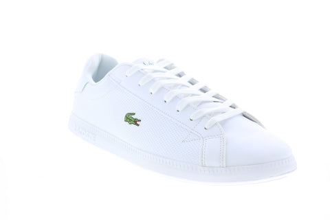 Lacoste Graduate 0721 2 Sma Mens White Leather Lifestyle Sneakers Shoes