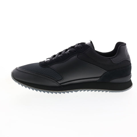 Lacoste Partner Luxe 0121 1 QSP Mens Black Canvas Lifestyle Sneakers Shoes