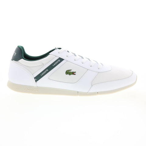 Lacoste Menerva Sport 0121 1 Mens White Canvas Lifestyle Sneakers Shoes