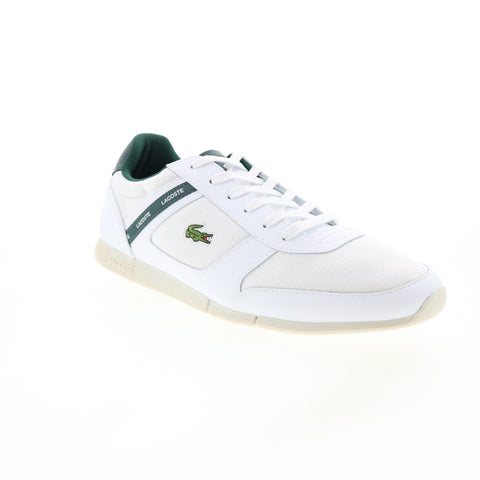 Lacoste Menerva Sport 0121 1 Mens White Canvas Lifestyle Sneakers Shoes