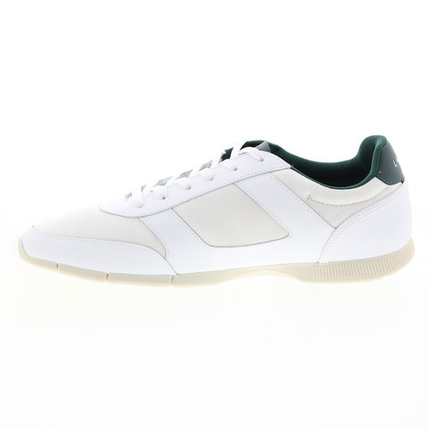 Lacoste Menerva Sport 0121 1 Mens White Canvas Lifestyle Sneakers Shoes