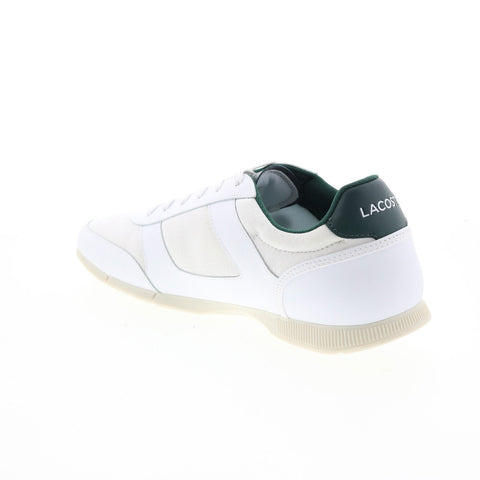 Lacoste Menerva Sport 0121 1 Mens White Canvas Lifestyle Sneakers Shoes