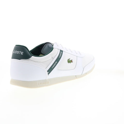 Lacoste Menerva Sport 0121 1 Mens White Canvas Lifestyle Sneakers Shoes