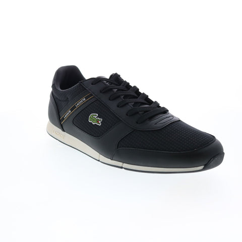 Lacoste Menerva Sport 0121 1 Cma Mens Black Canvas Lifestyle Sneakers Shoes