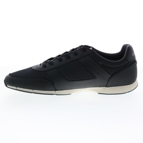 Lacoste Menerva Sport 0121 1 Cma Mens Black Canvas Lifestyle Sneakers Shoes