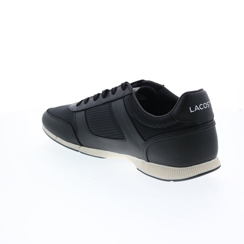 Lacoste Menerva Sport 0121 1 Cma Mens Black Canvas Lifestyle Sneakers Shoes