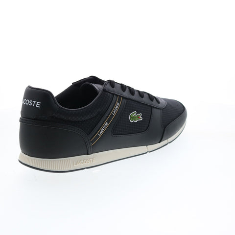 Lacoste Menerva Sport 0121 1 Cma Mens Black Canvas Lifestyle Sneakers Shoes