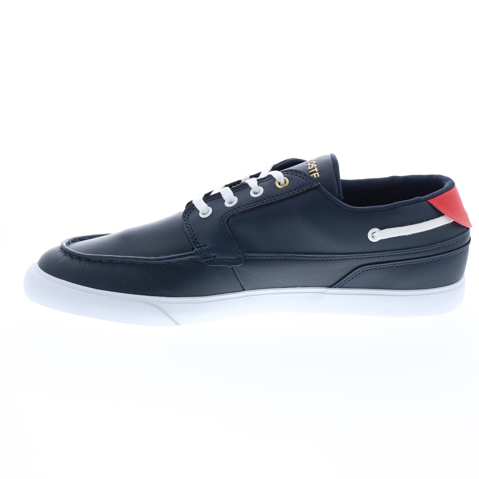 Lacoste Bayliss Deck 0121 1 Sneaker Men\'s 9.5 Blue Leather Preppy Casual Lacoste Shoes Men Bayliss 119 1 U CMA Blue Leather Lifestyle  main image 3