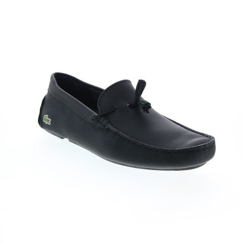 Lacoste Piloter Tassel 0121 1 Cma Mens Black Loafers & Slip Ons Tasseled Shoes