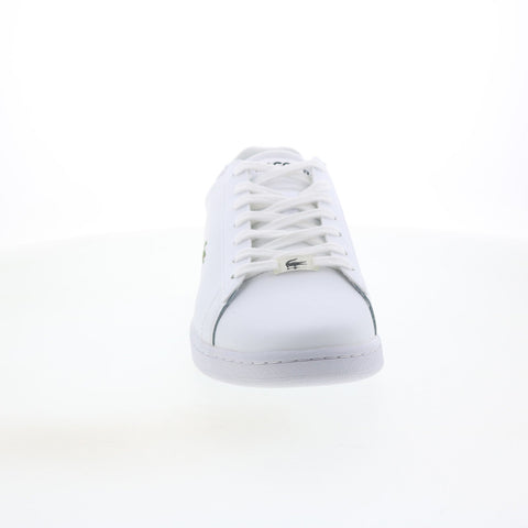 Lacoste Carnaby EVO 0121 2 Mens White Leather Lifestyle Sneakers Shoes