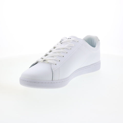 Lacoste Carnaby EVO 0121 2 Mens White Leather Lifestyle Sneakers Shoes