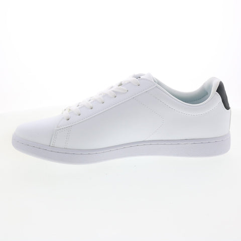 Lacoste Carnaby EVO 0121 2 Mens White Leather Lifestyle Sneakers Shoes