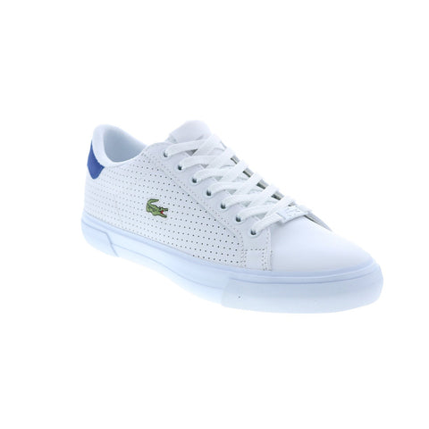 Lacoste Lerond Plus 0722 3 Cma Mens White Leather Lifestyle Sneakers Shoes