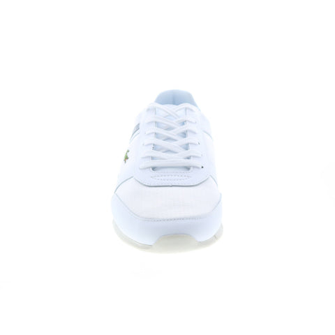 Lacoste Menerva Sport 0722 1 CMA Mens White Canvas Lifestyle Sneakers Shoes
