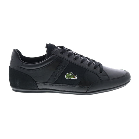 Lacoste Chaymon Bl 22 2 Cma Mens Black Leather Lifestyle Sneakers Shoes