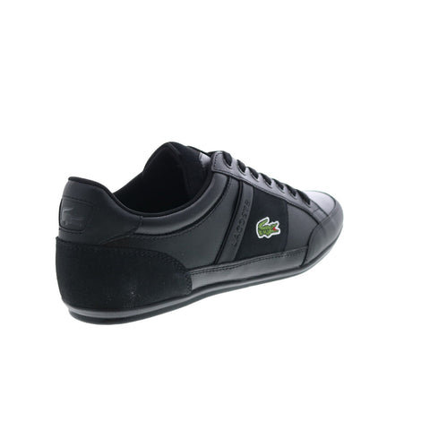 Lacoste Chaymon Bl 22 2 Cma Mens Black Leather Lifestyle Sneakers Shoes