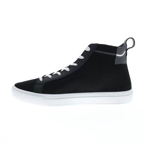 Lacoste LA Piquee Mid 0722 1 Mens Black Canvas Lifestyle Sneakers Shoes